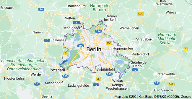 خريطة مقاطعة برلين Berlin - حقائق ومعلومات هامة
