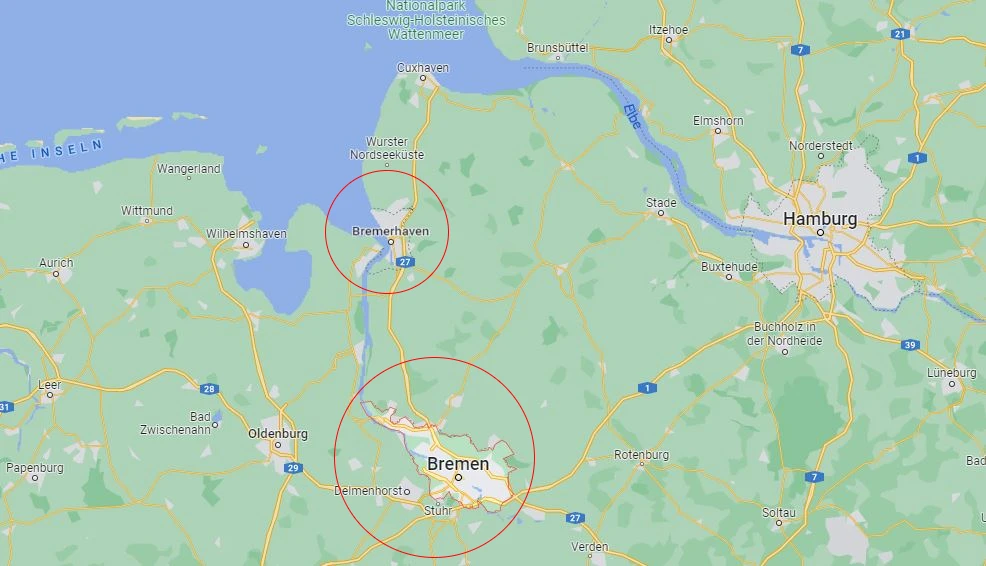 خريطة مقاطعة بريمن Bremen – حقائق ومعلومات هامة