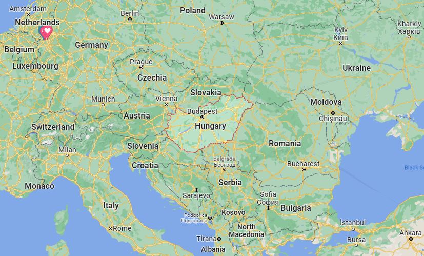 خريطة هنغاريا – دولة المجر