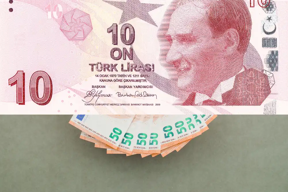 سعر صرف اليورو مقابل الليرة التركية اليوم